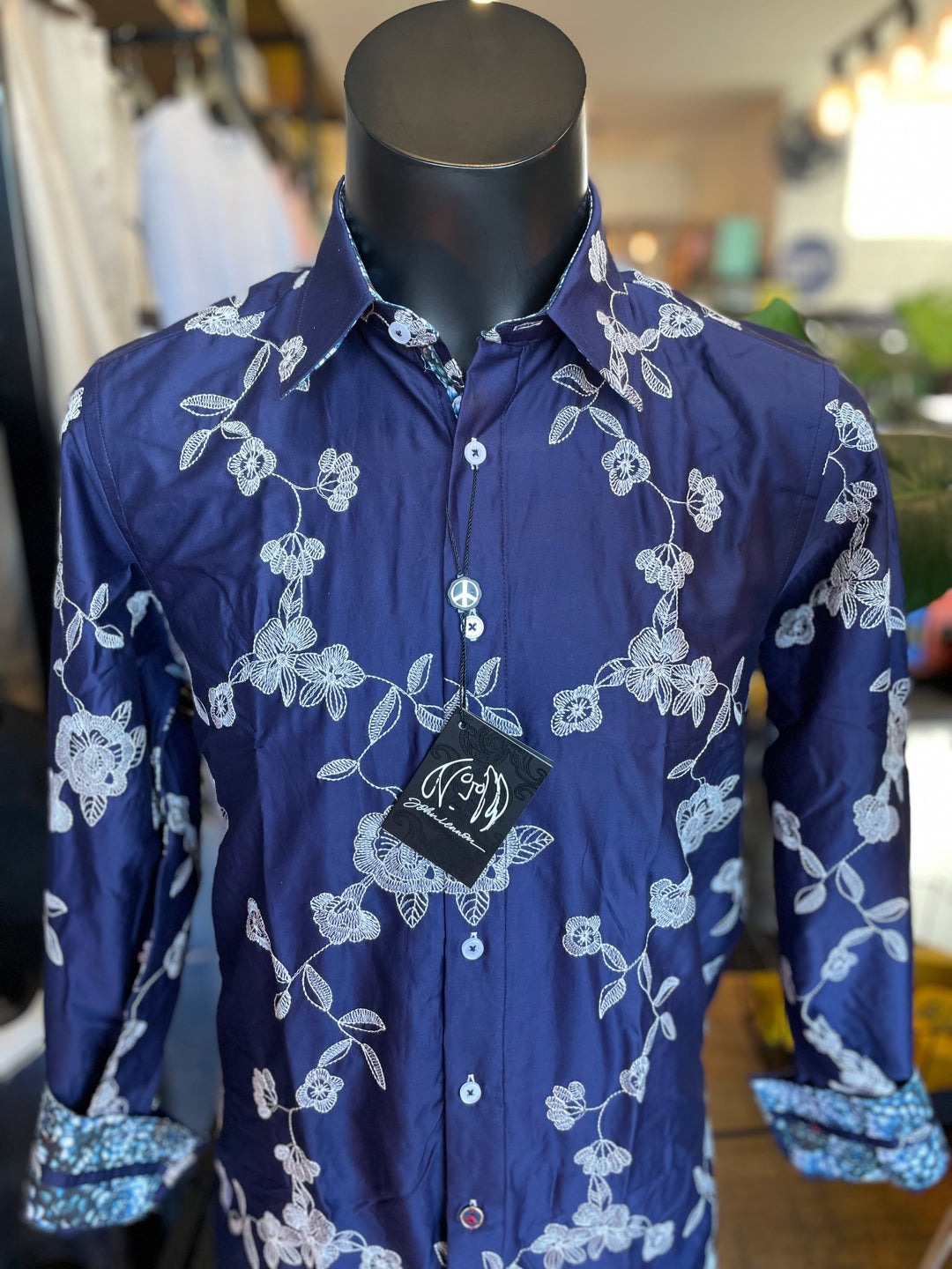 Pemperdon- John Lennon Shirt Navy L/S