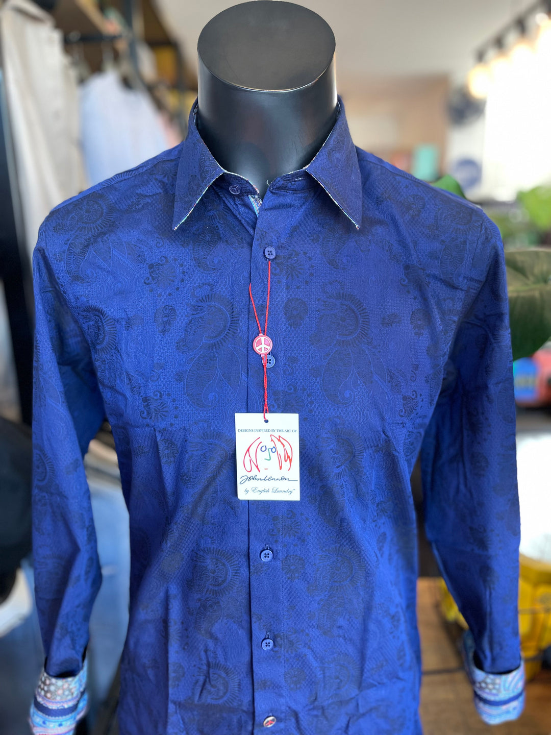 Wilton - John Lennon Shirt Navy L/S