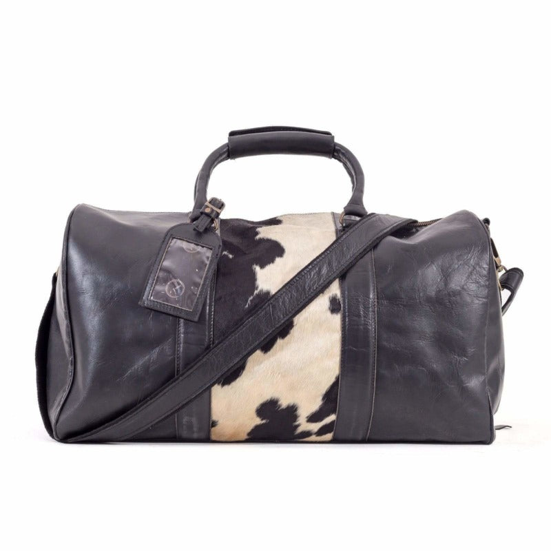 Beckwith Duffle - Hide Panel Brown/White