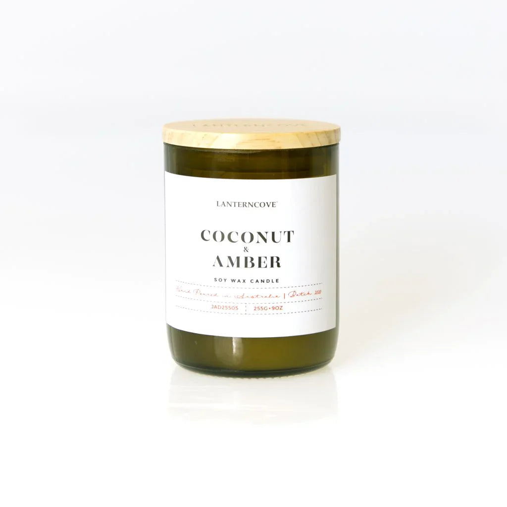 Jade 9oz Candle - Coconut & Amber