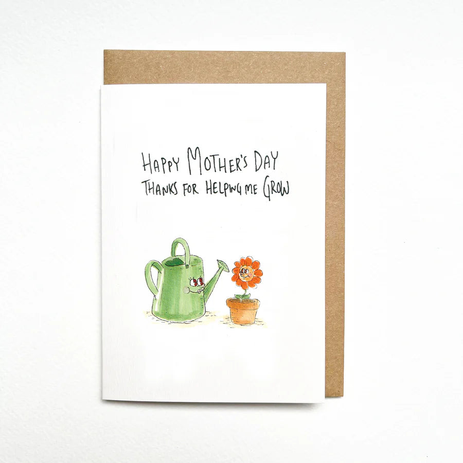 Thanks For Helping Me Grow Card