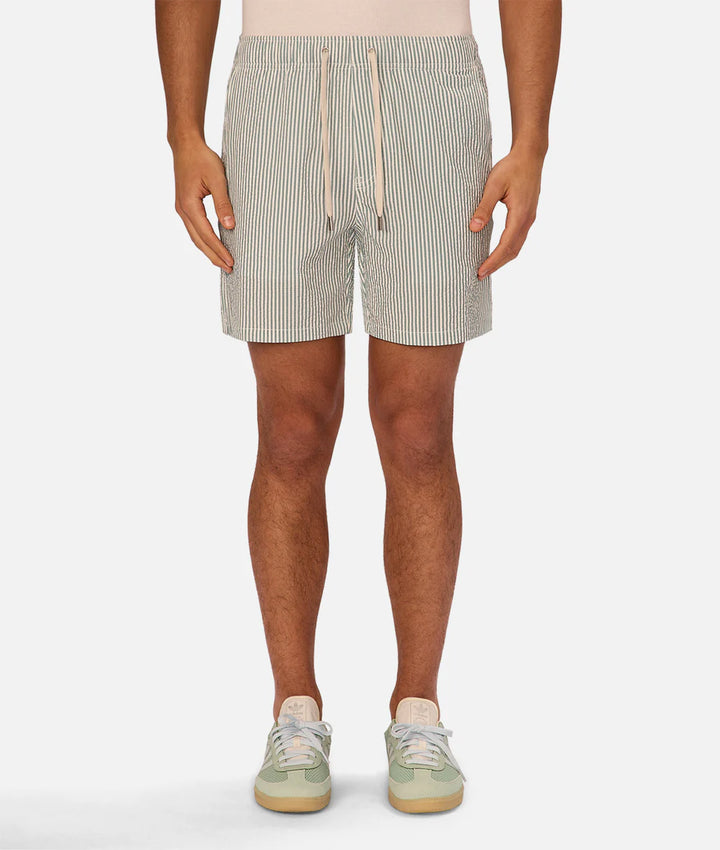 The Coressia Swim Trunk - Jade/White