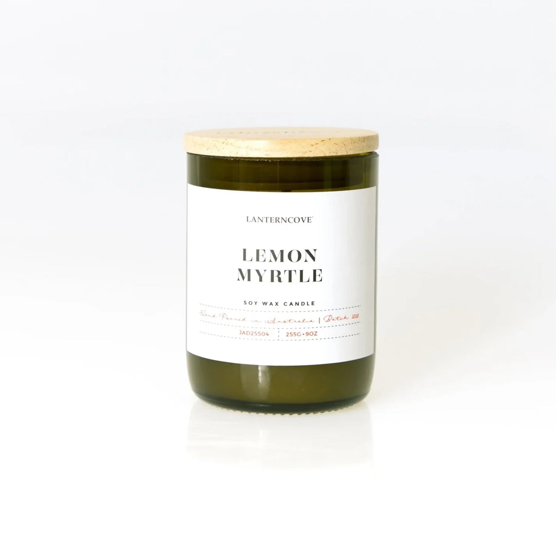 Jade 9oz Soy Wax Candle - Lemon Myrtle