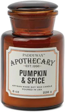 Apothecary 8oz Candle - Pumpkin Spice