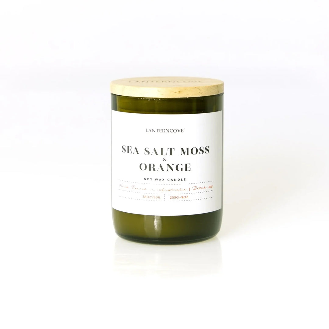 Jade 9oz Candle - Sea Salt Moss & Orange