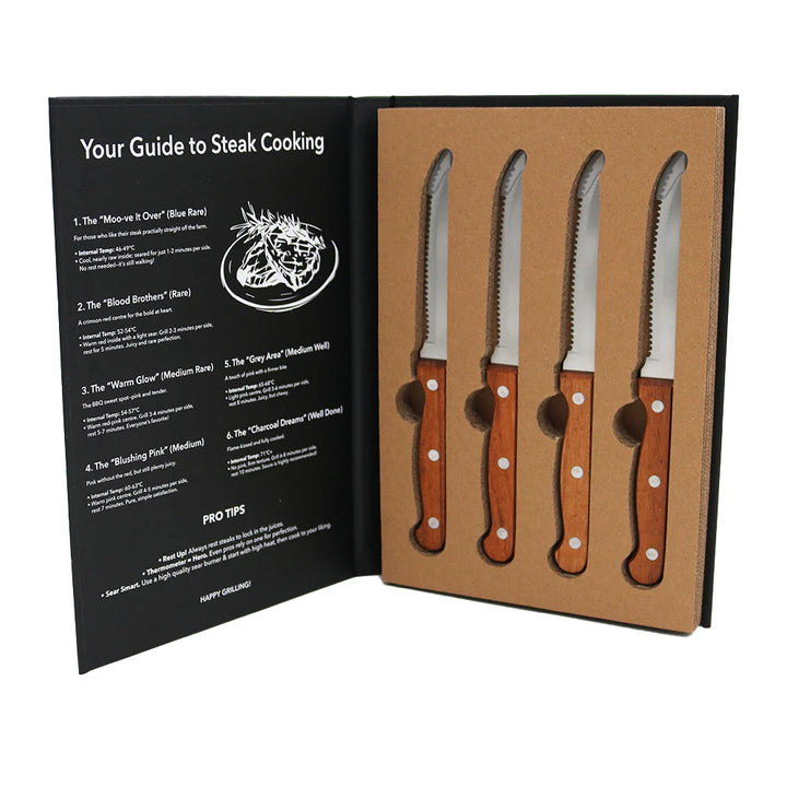 Premium Steak Knife Book Box