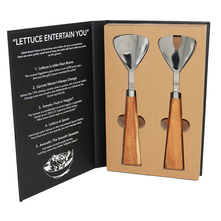 Two Piece Salad Server Book Box