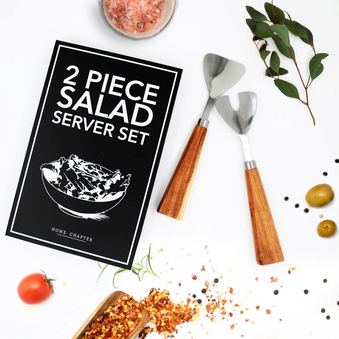 Two Piece Salad Server Book Box