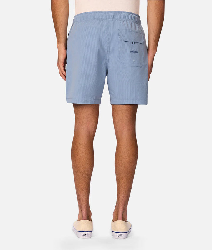 The New Seersucker Swim Short - Tropez Blue