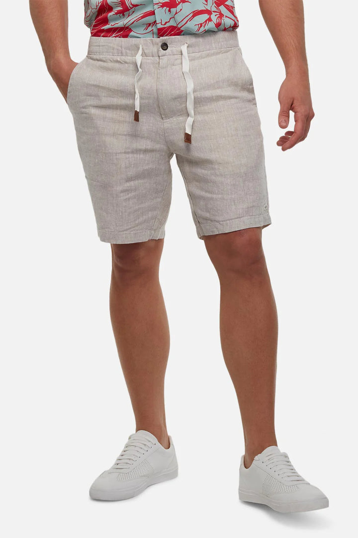 The Baller Linen Short - YD Wheat