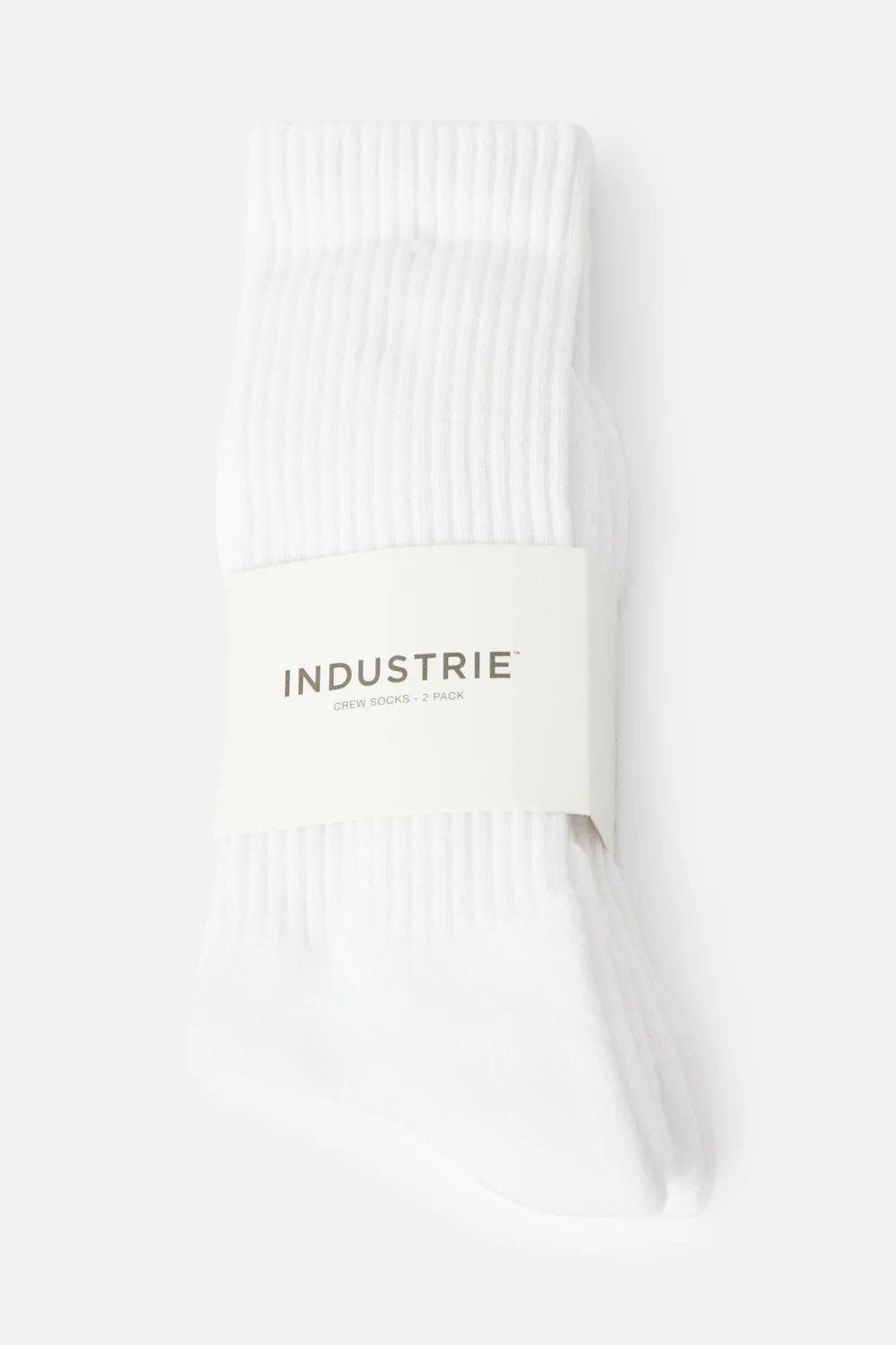 The Crew Sock 2 Pack - White/White