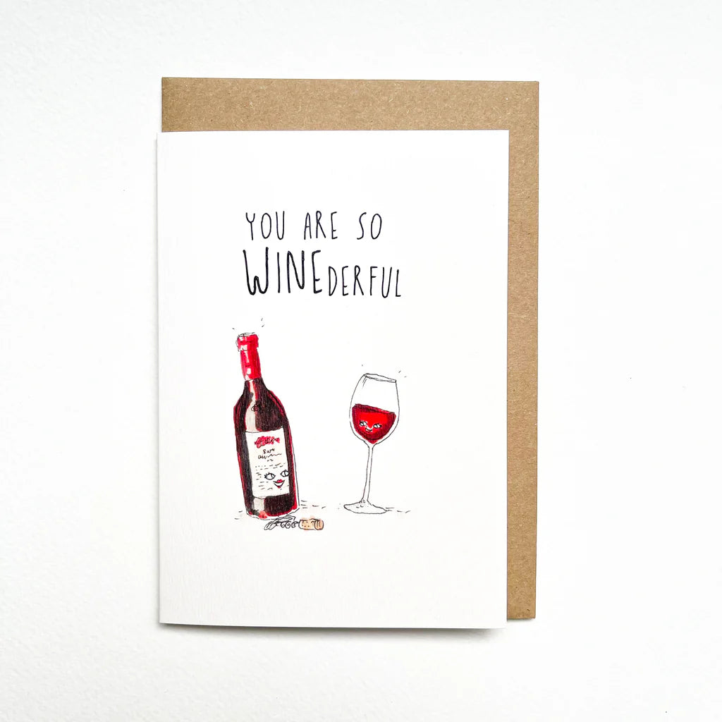 You Are So Winederful Card