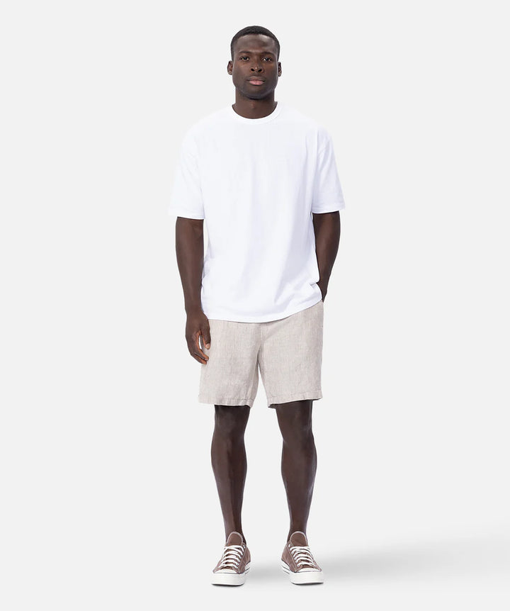 The Marina Linen Short - YD Wheat