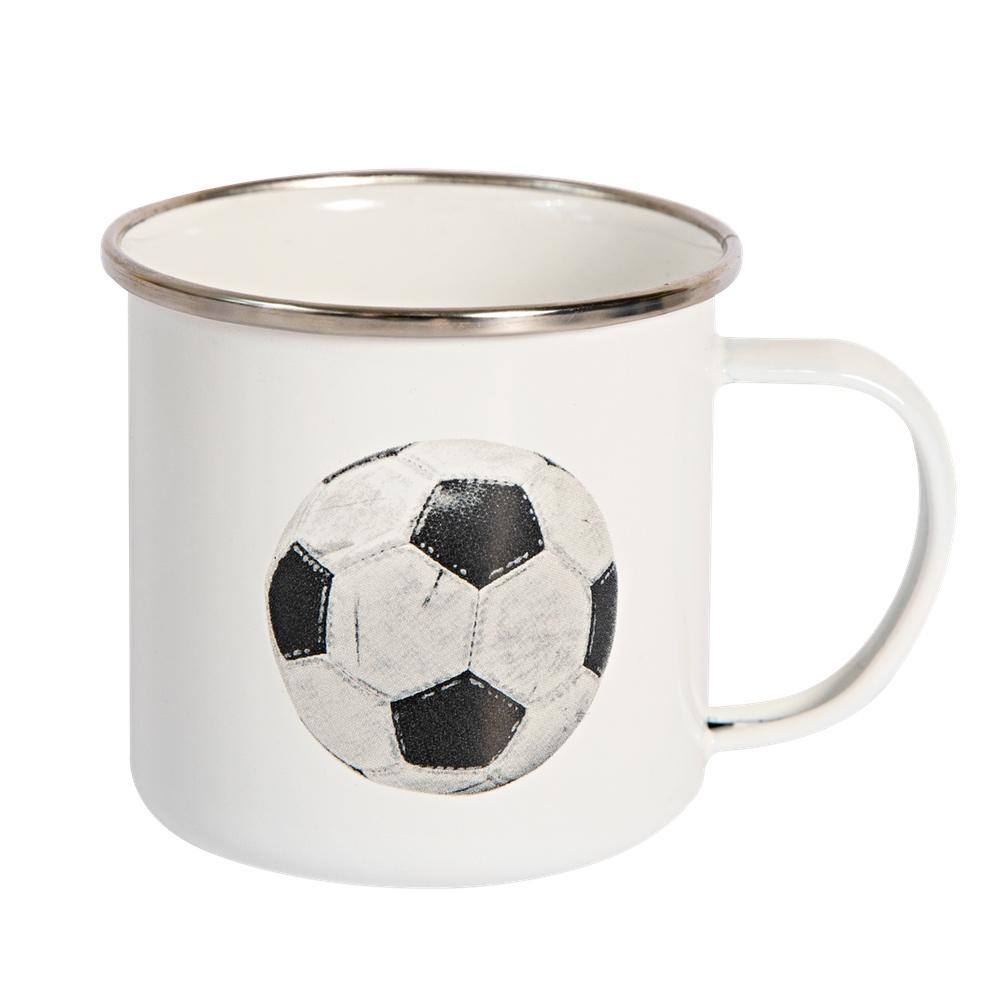 Soccer Ball Enamel Mug