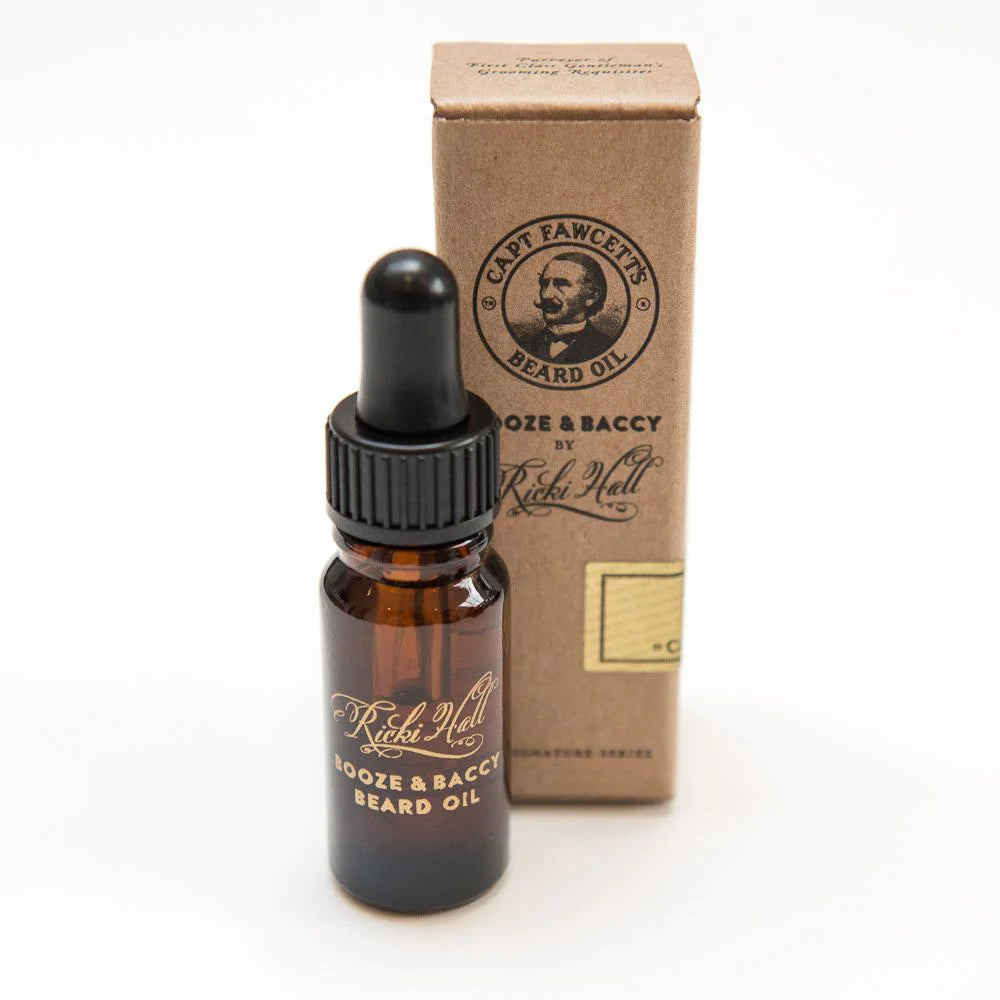 Ricki Hall's Booze & Baccy Travel Beard Oil 10ml