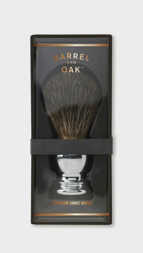 Shave Brush - Chrome Handle
