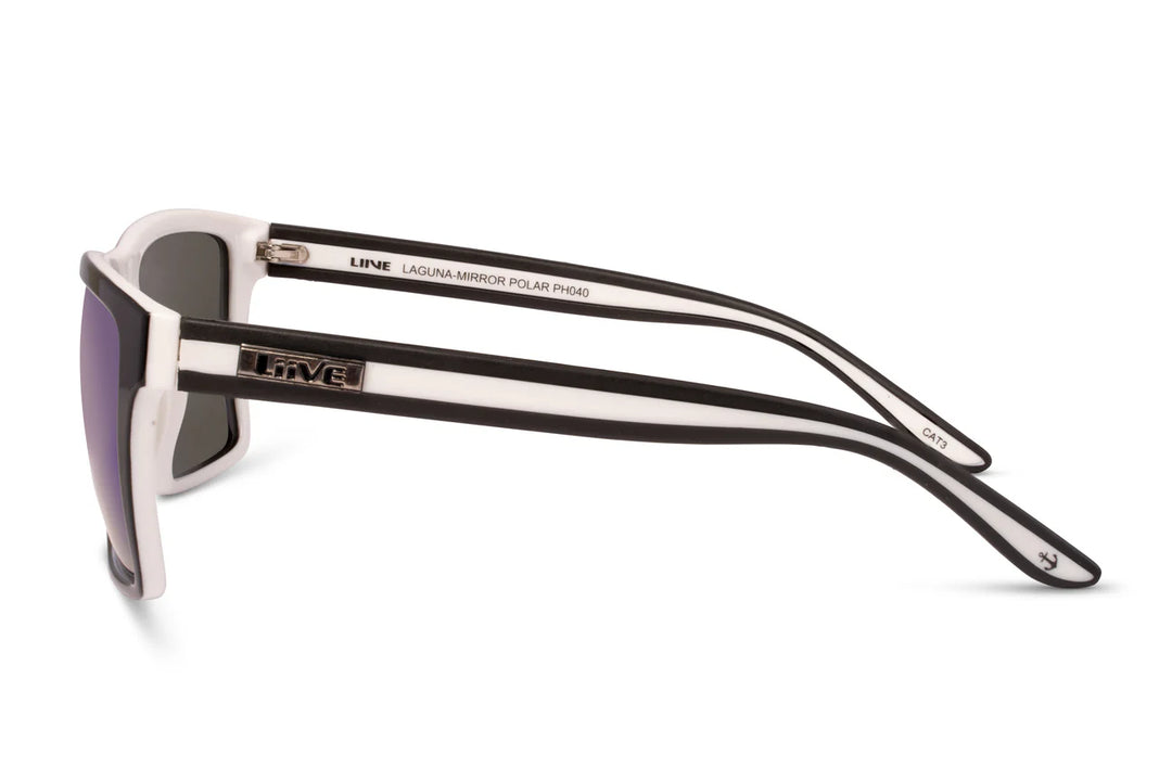 Laguna - Mirror Polarised Matt Black White