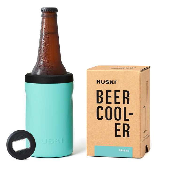 Huski Beer Cooler 2.0 in Turquoise keeps cans and bottles cold 