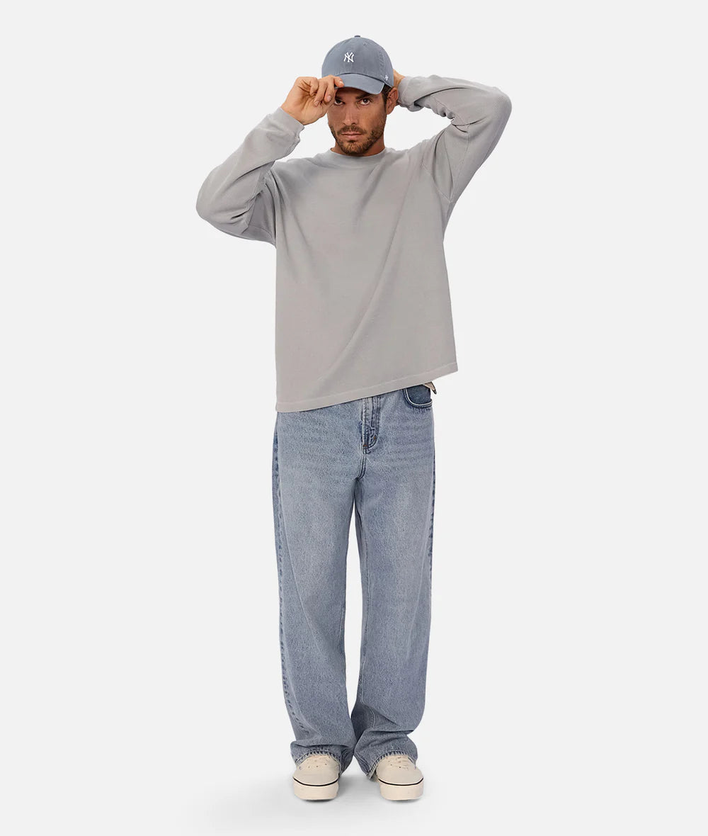 The Marlon L/S Tee - Airforce