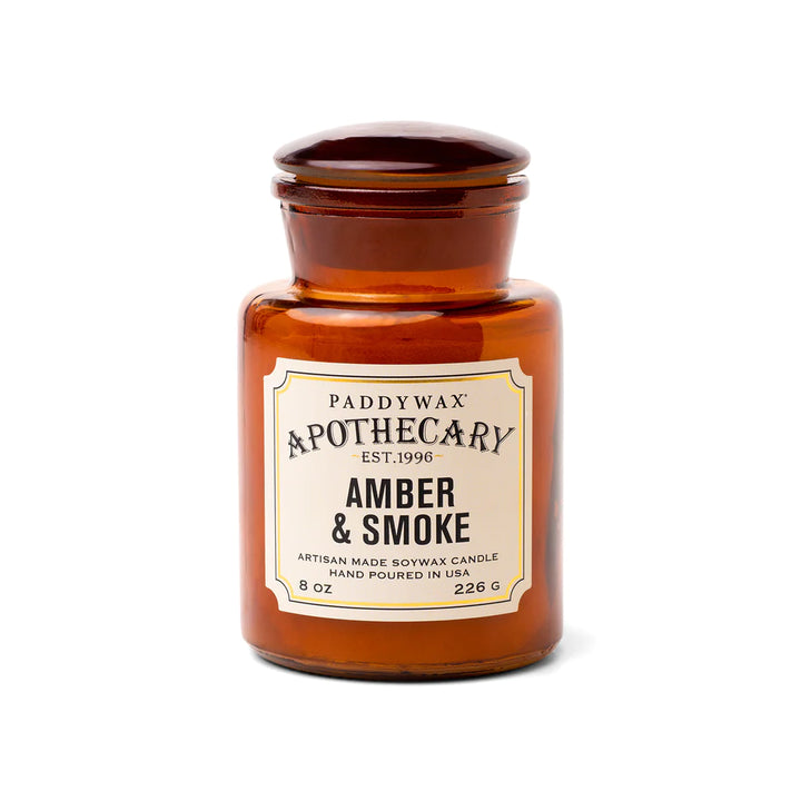 Apothecary 8oz Candle - Amber & Smoke