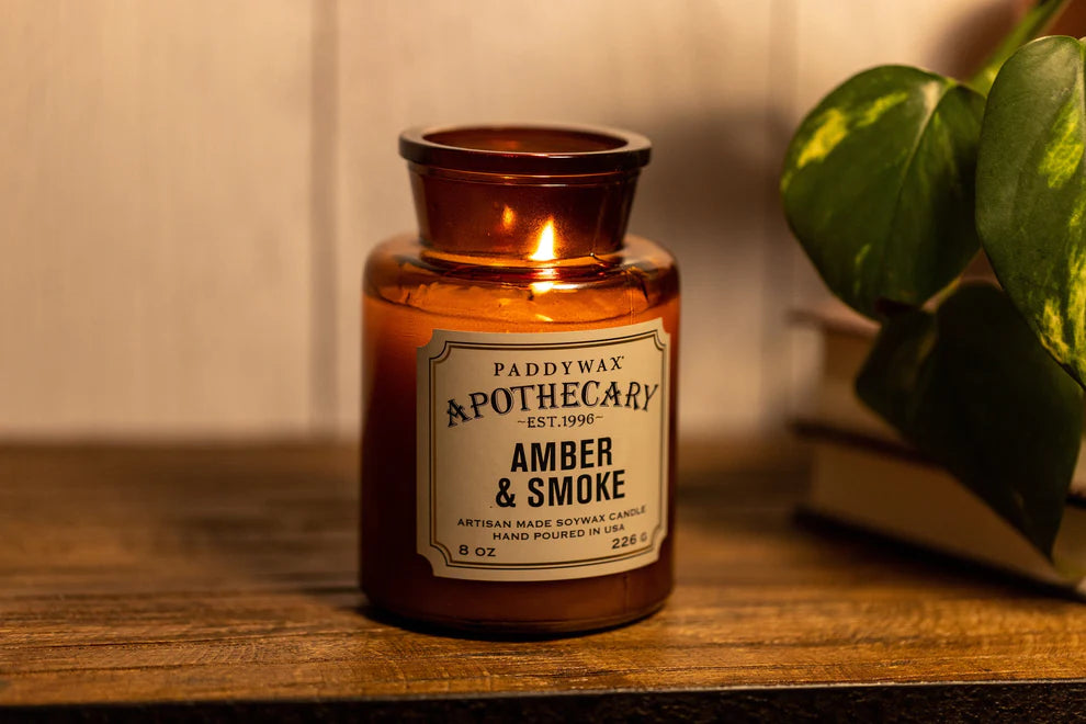 Apothecary 8oz Candle - Amber & Smoke