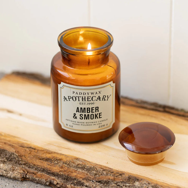Apothecary 8oz Candle - Amber & Smoke