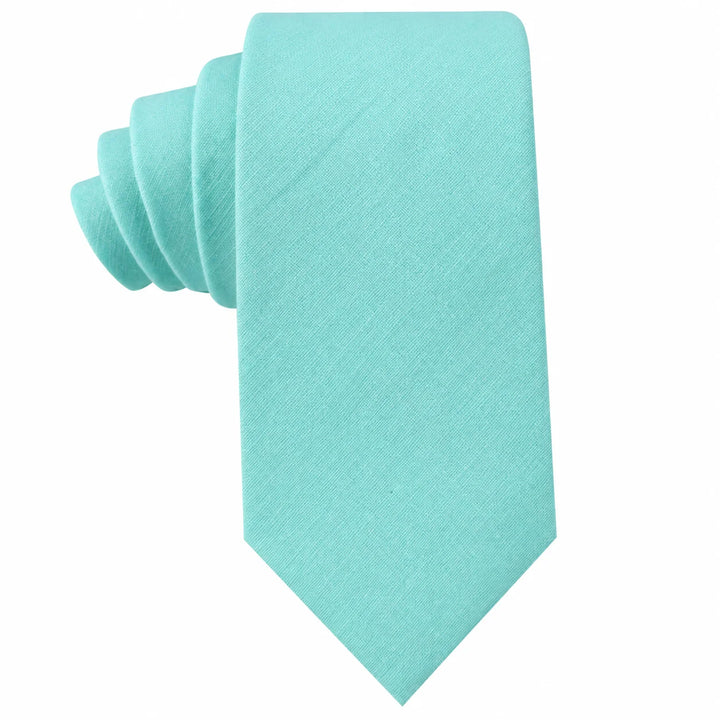 Aqua Skinny Tie