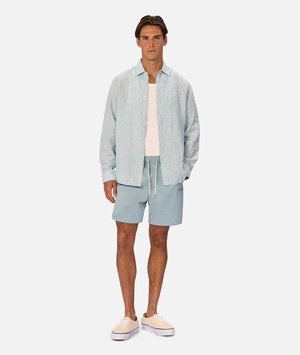 Avignon L/S Shirt - Mint / Turq