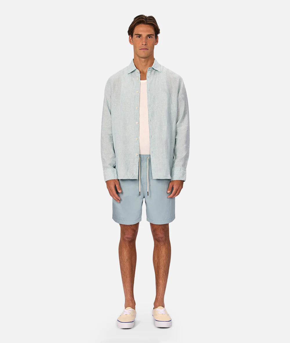 Avignon L/S Shirt - Mint / Turq