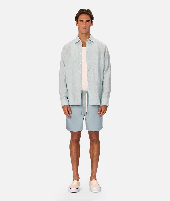 Avignon L/S Shirt - Mint / Turq