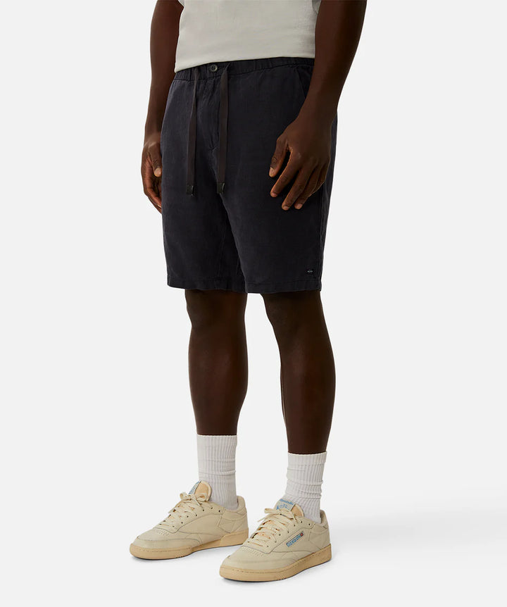 The Baller Linen Short - Dark Navy