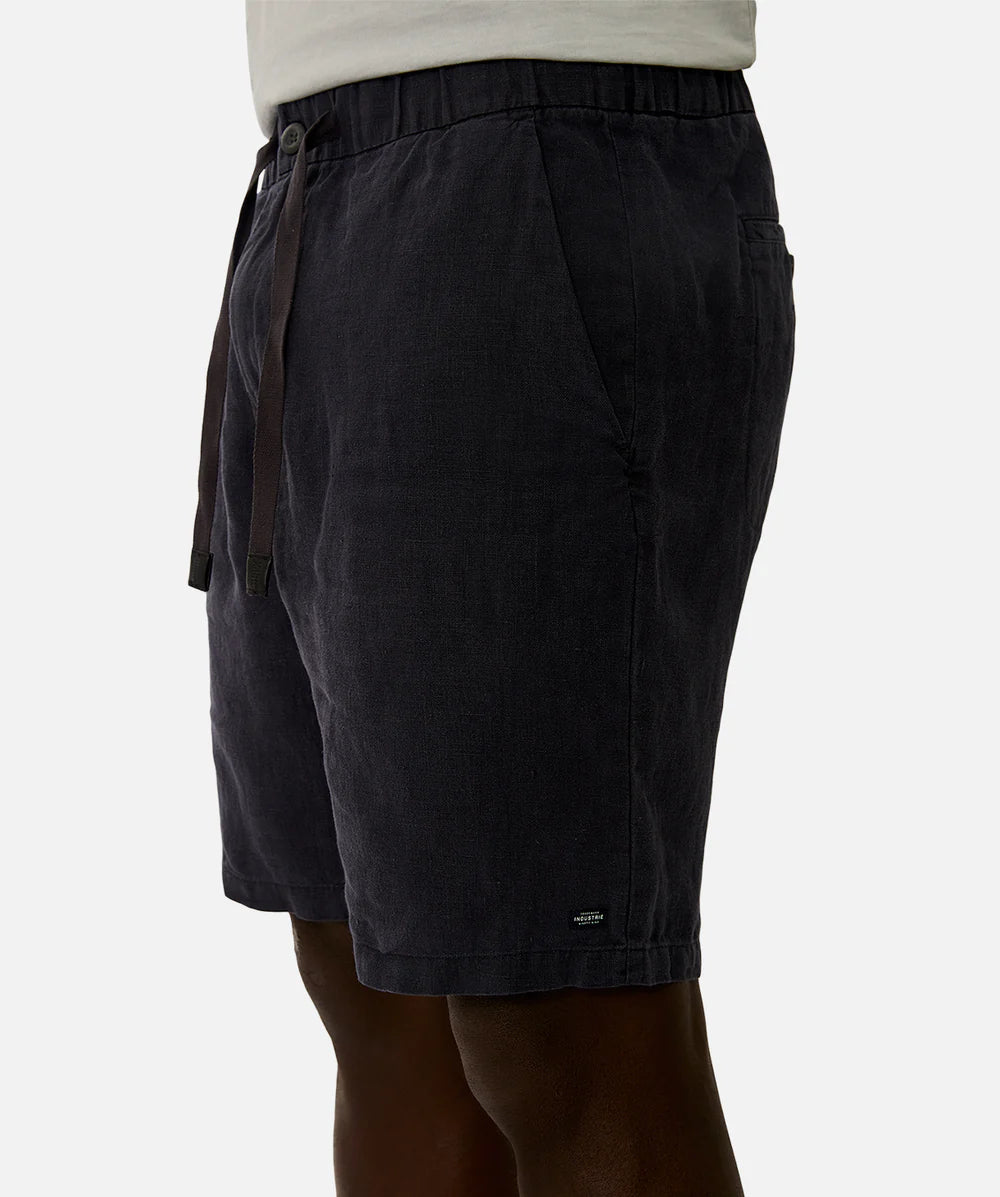 The Baller Linen Short - Dark Navy