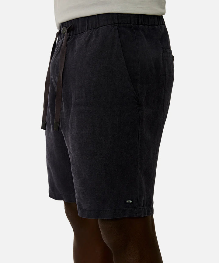 The Baller Linen Short - Dark Navy