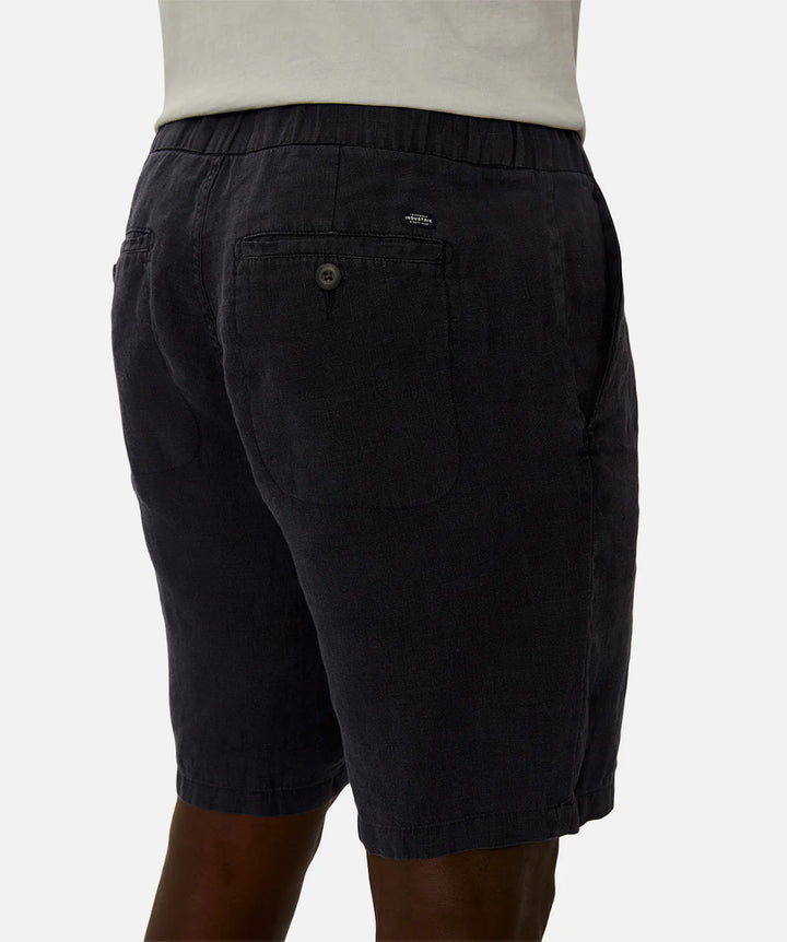 The Baller Linen Short - Dark Navy