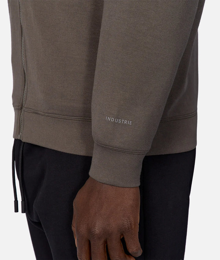 The Zip Thru Track Top -Bay Leaf