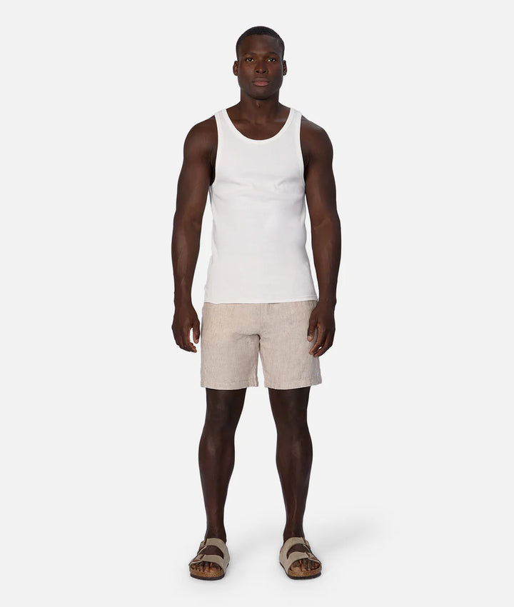 The Brando Ribbed Singlet - Chalk