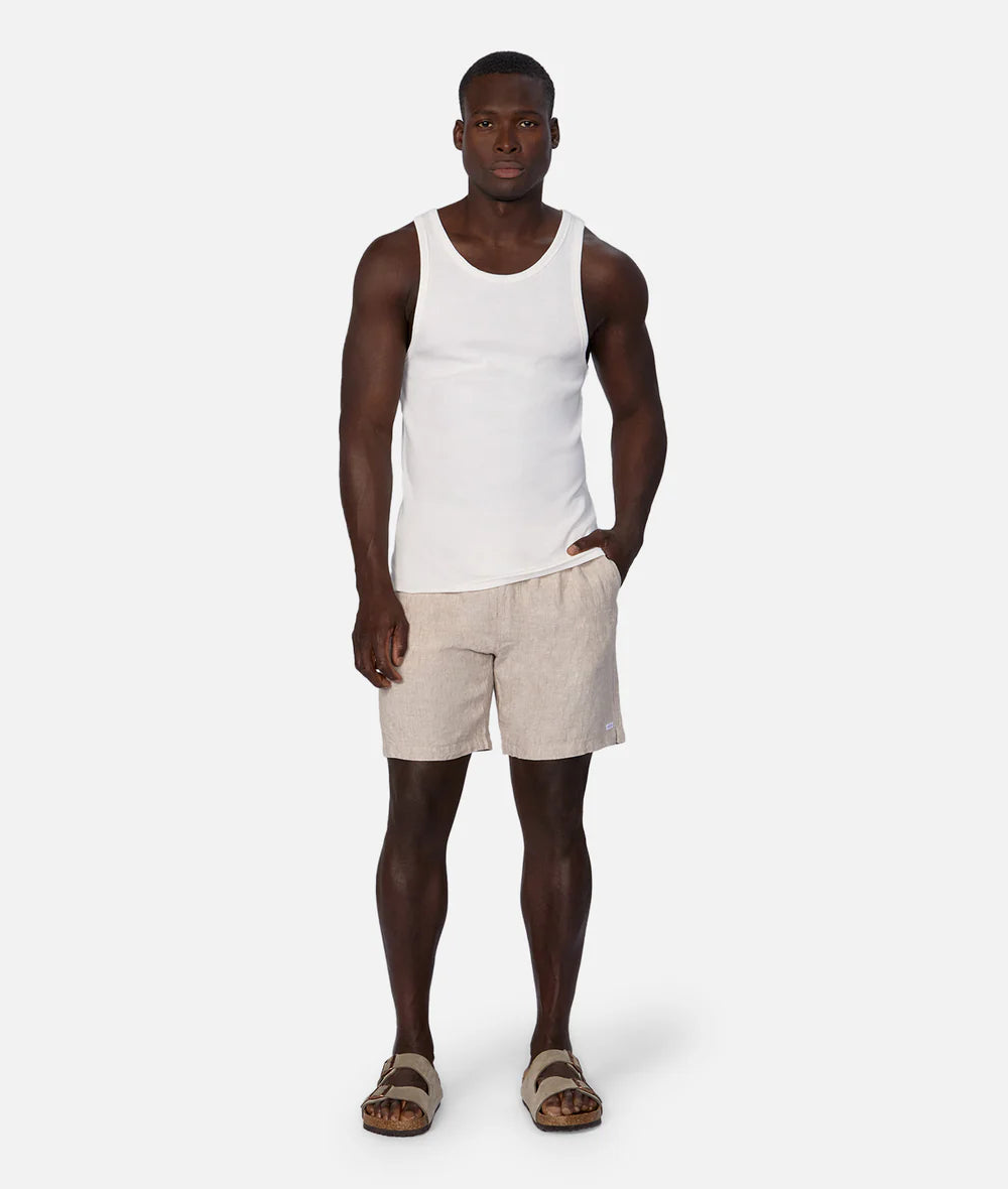 The Brando Ribbed Singlet - Chalk