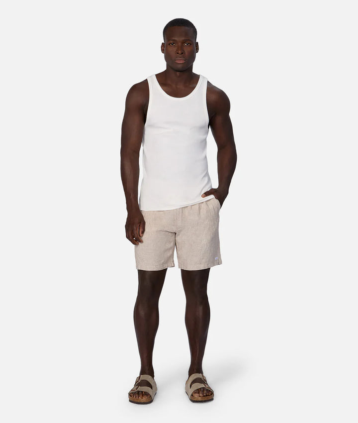 The Brando Ribbed Singlet - Chalk