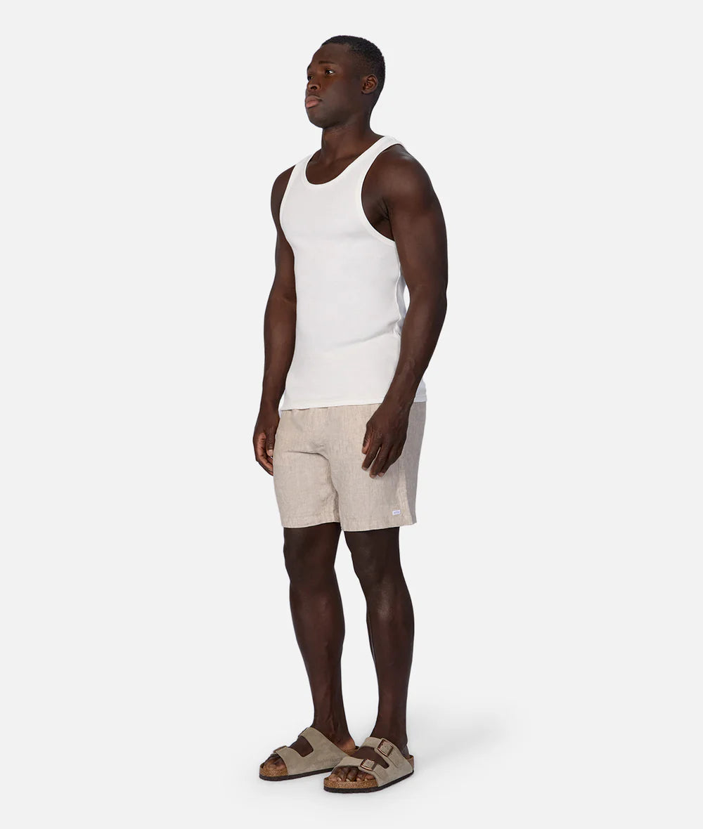 The Brando Ribbed Singlet - Chalk