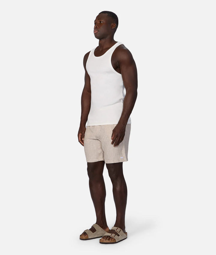The Brando Ribbed Singlet - Chalk
