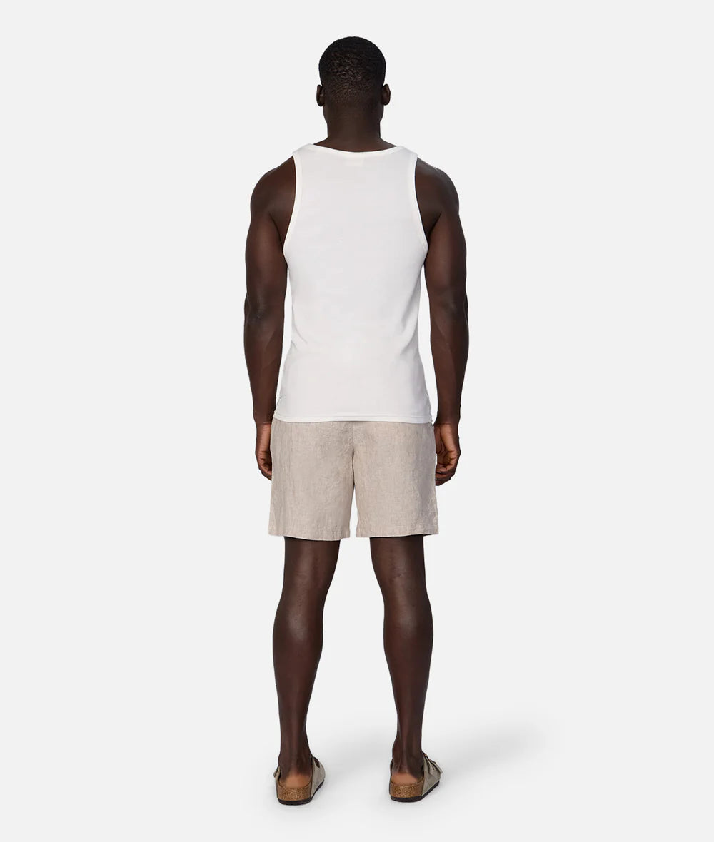 The Brando Ribbed Singlet - Chalk