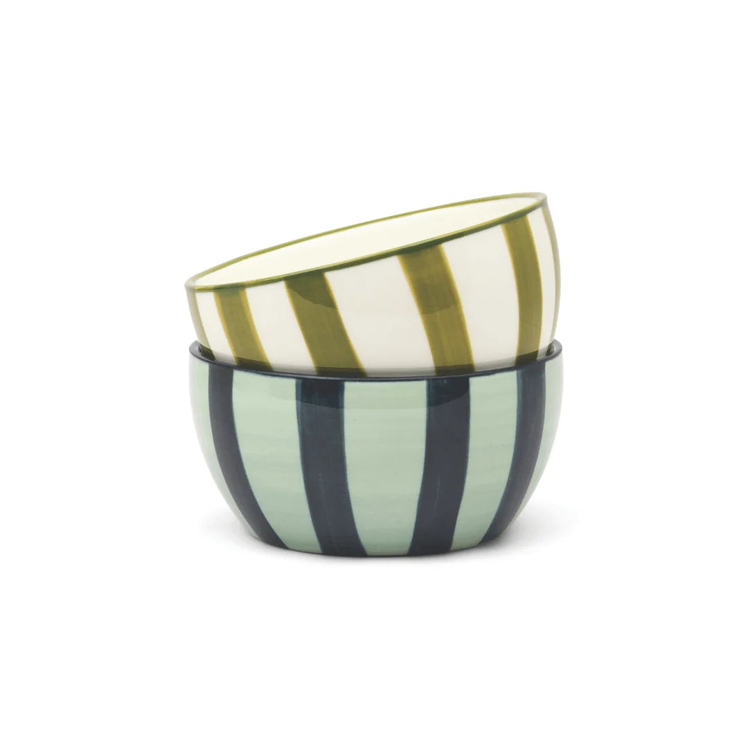The Bella - Set of Two Dipping Bowls Green