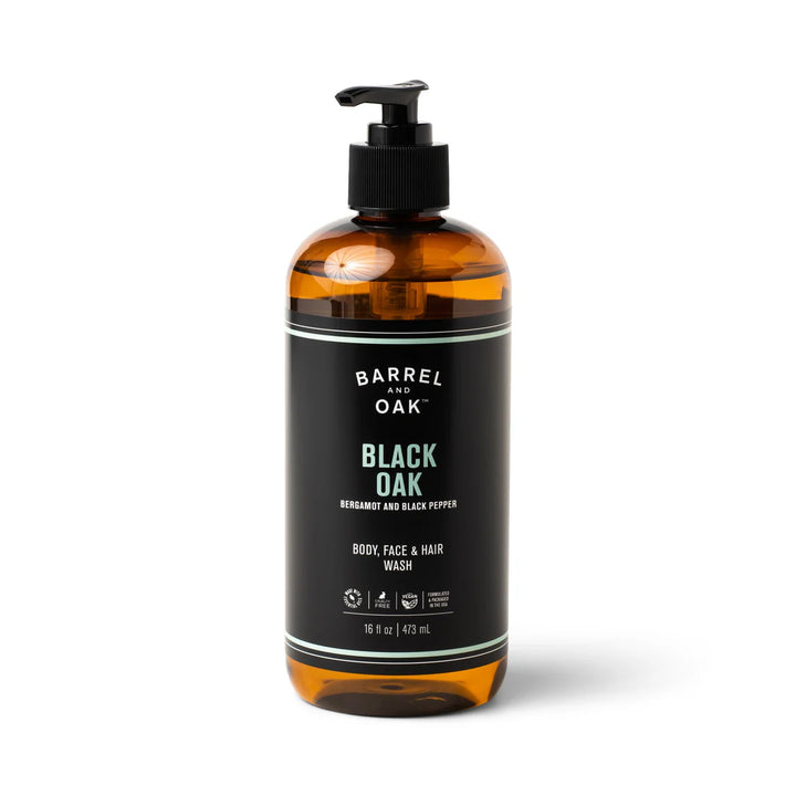 Hair, Face and Body All-In-One Wash - Black Oak 473ml
