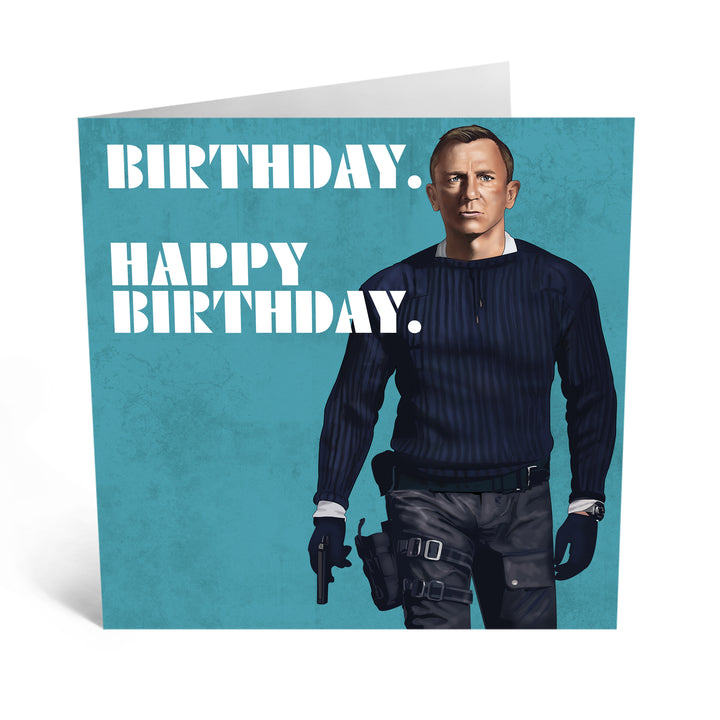 James Bond Birthday Card