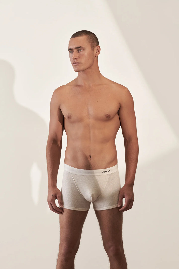 Boxer Brief - Teal/ Bone