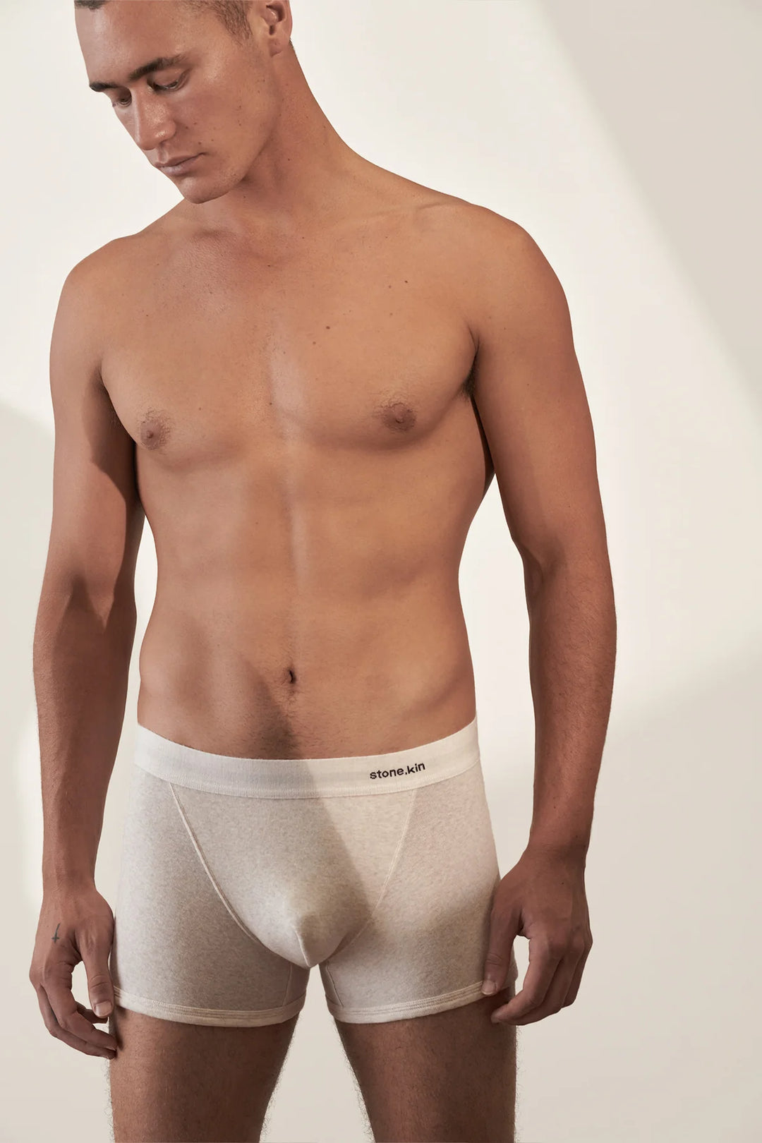 Boxer Brief - Teal/ Bone