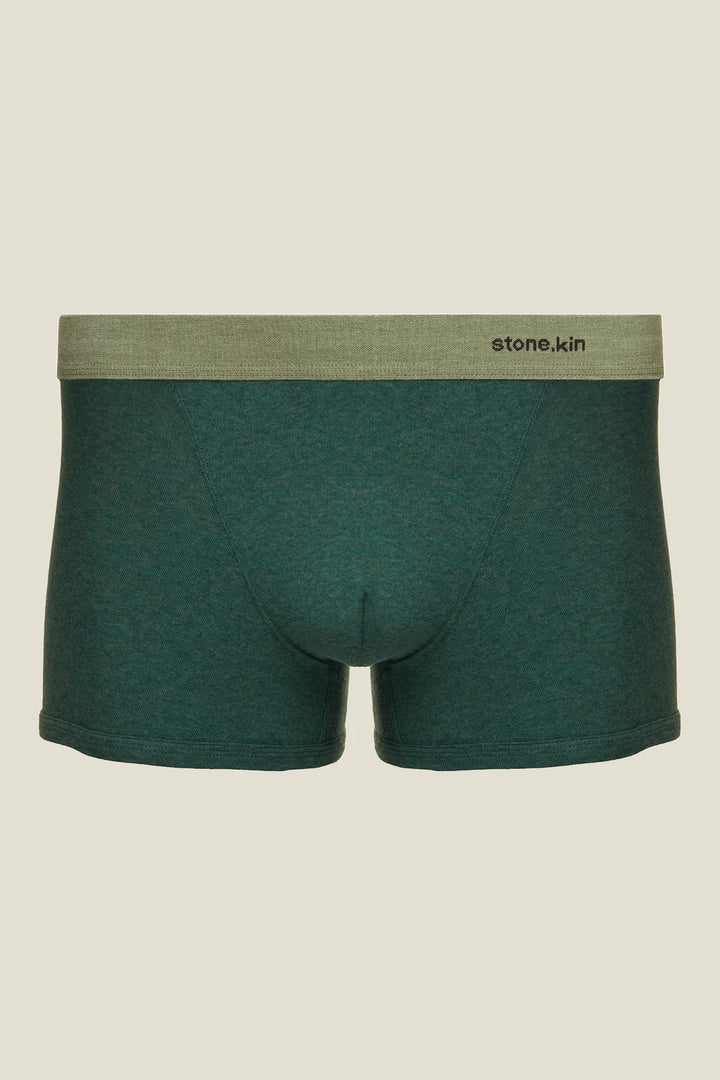 Boxer Brief - Teal/ Bone
