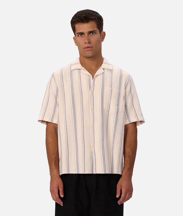 The Bowment S/S Shirt -Nat Blue