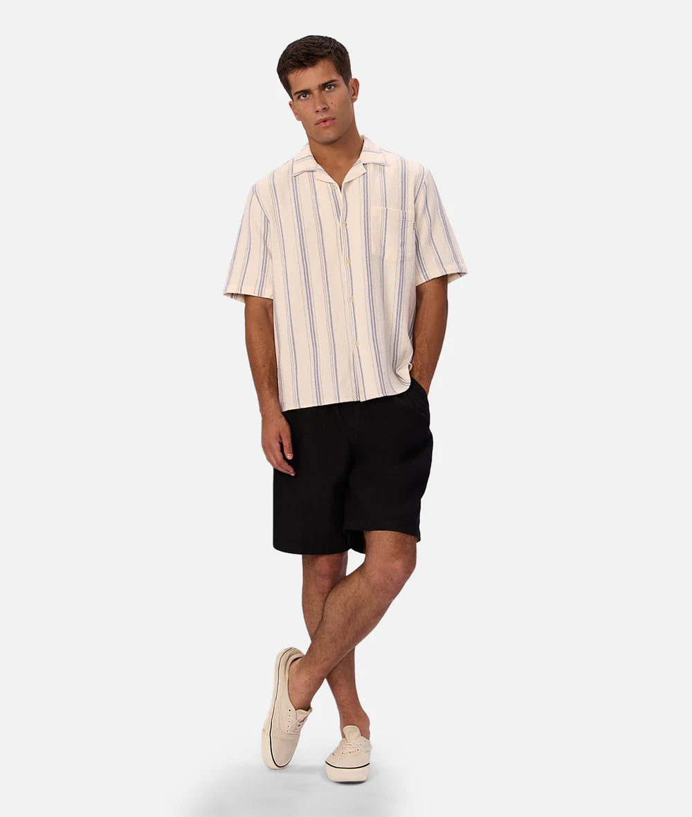 The Bowment S/S Shirt -Nat Blue