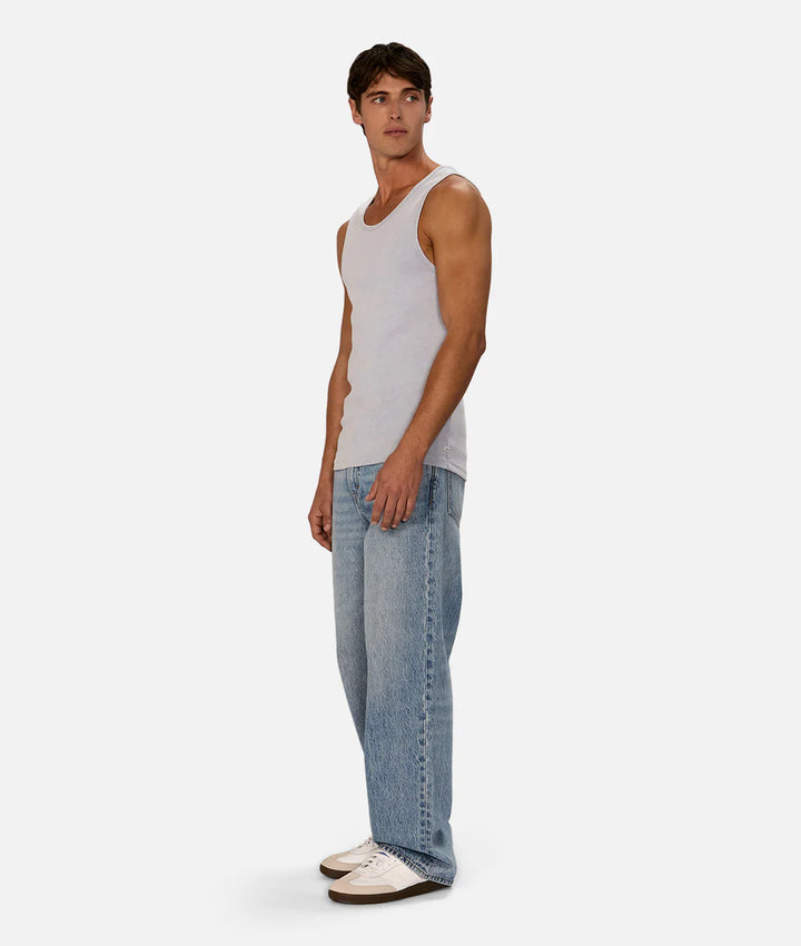 The Washed Brando Ribbed Singlet - Chambray